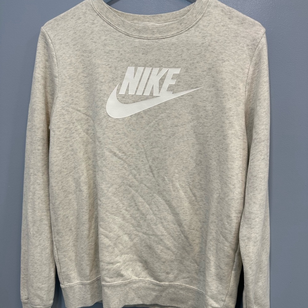 Nike Cream/heather grey Sweatshirt